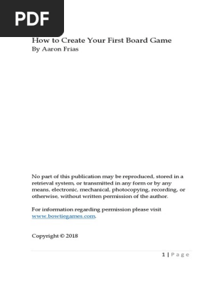 How to Create Your First Board Game