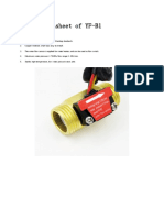 Datasheet of YF-B1: Feature