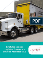 Estatutos SAS logística y transporte