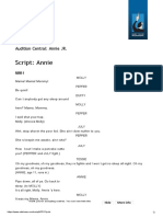 Script: Annie: Audition Central: Annie JR