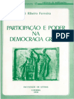 1990 Ferreira, José Ribeiro - Participação e Poder Na Democracia Grega [Coimbra]