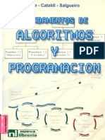 Lage,F. Fundamentos del algoritmos y programación. Cap.  5, 6, 7 y 8