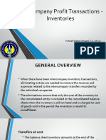 Intercompany Profit Transactions - Inventories