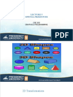 Opengl Primitives: CSE 320 Graphics Programming