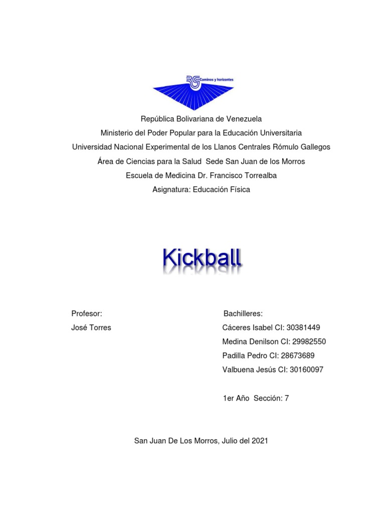 Kickball PDF Posiciones de Béisbol Juegos de pelota