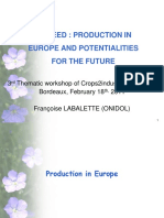 Linseed: Production in Europe and Potentialities For The Future