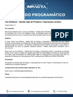 Conteúdo Programático - Jira Software - Gestão Ágil de Projetos e Operações (Online)