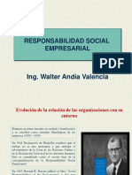 Responsabilidad Social Empresarial: Ing. Walter Andía Valencia