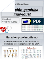 Variación genética individual 