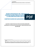 Bases Integradas Del Proceso de Contratación Pública Especial para La Reconstrucción Con Cambios Contratación de Ejecución de Obras