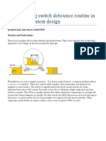 Implementing Switch Debounce by Code in Embedded System Design