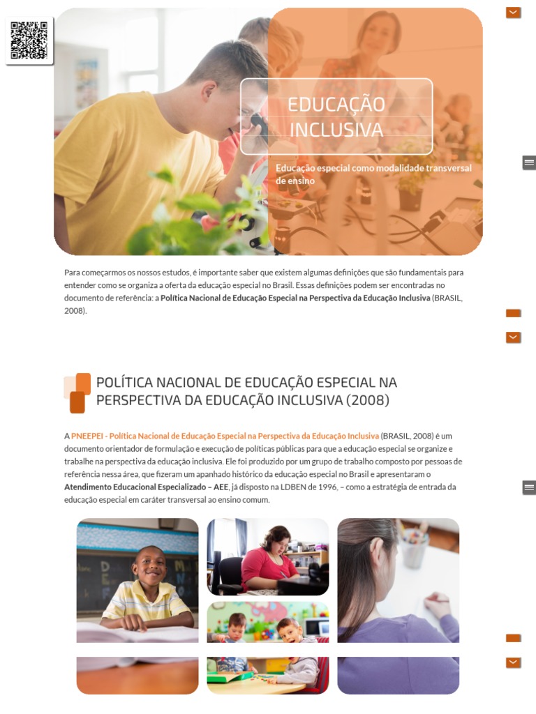 Educação Especial Como Modalidade Transversal de Ensino | PDF ...