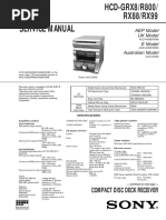 Service Manual: Hcd-Xb8 | PDF
