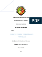 Informe Conceptos de Desarrollo Familiar