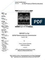 17th ICPS Report To The IUPAP Semiconductor Commision 1984 - 0810