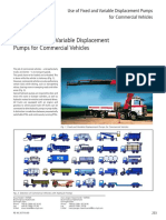 Use of Fixed and Variable Displacement Pumps For Commercial Vehicles