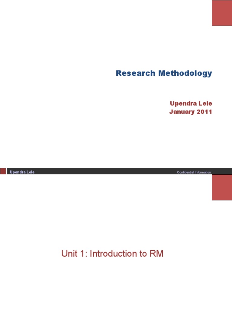 Research Methodology Overview Guide | PDF | Sampling (Statistics ...