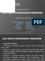 Alat Bukti Keterangan Terdakwa