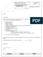 Carta Solicitud de Documentación