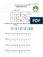 Guía de Ejercicios de Matemática 3º Guia Números y Operaciones Hasta 20