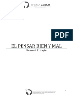 El pensar bien y mal: Cómo transformar tus pensamientos a través de la Palabra de Dios