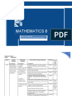 Mathematics 8: Department of Education