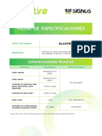 Ficha Especificaciones Elastire