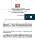 Idea y Sentido de Lo Bello Según El Pensamiento Antiguo Griego