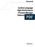 Control Language High-Performance Process Manager Reference Manual