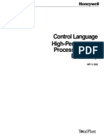 Control Language High-Performance Process Manager Data Entry