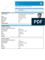 TCS Application Form Details