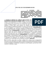 Resolucao 283 Prorroga e Estabelce Calendario Renovacao Certificados de Registro Das Empresas Por Fretamento