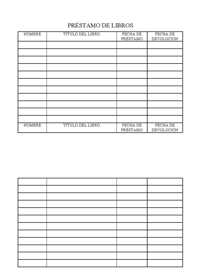Préstamo de Libros PDF