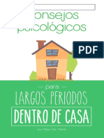 Consejos Psicologicos para largos periodos dentro de casa