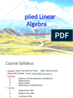 Appl LA - Chap1 - Linear Systems of Equations and Matrices