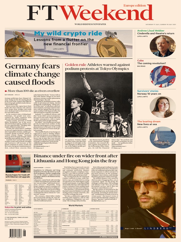 My Wild Crypto Ride: Germany Fears Climate Change Caused Floods, PDF, Pound Sterling