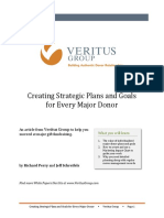 Creating Strategic Plans and Goals For Every Major Donor: Veritus Group