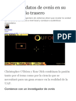 Buscando datos de ovnis en su propio patio trasero