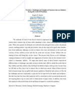 Maintaining Grace Under Pressure: Challenges and Insights of Teachers Who Are Mothers During The Covid-19 Pandemic