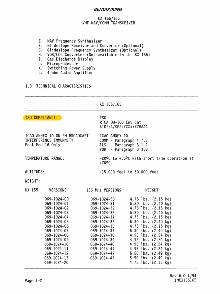 Kx155 165 Tso