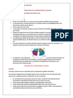 EPIDEMIOLOGÍA DE LA FORMACIÓN DE CÁLCULOS y PATOGENIA DE LA FORMACIÓN