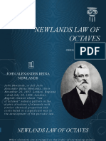 Newlands Law of Octaves