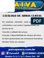 CATÁLOGO DE ARMAS CURTAS PARA DEFESA PESSOAL