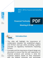 Financial Technology Themes Meeting # 07-08: Course: Z0919 - ERP For Financial and Controlling Year: 2017