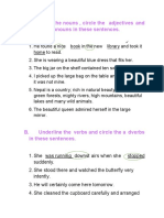 Parts of Speech Identification Worksheet