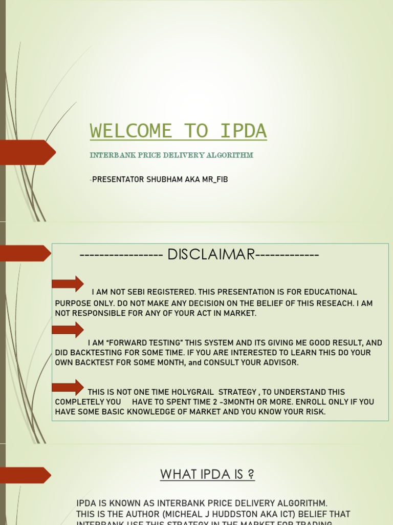 Welcome To Ipda | PDF | Market Liquidity | Market (Economics)