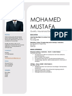 Mohamed Mustafa: Quality Assurance/Data Analyst