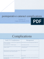 Postoperative Cataract Complications: Liana Al-Labadi, O.D