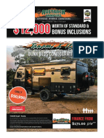 Tanami X15B - Family offroad camper with bunk beds under $51k