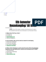 5Th Semester Housekeeping/ Ao MCQS: 1. What Is The Full Form of Ail?